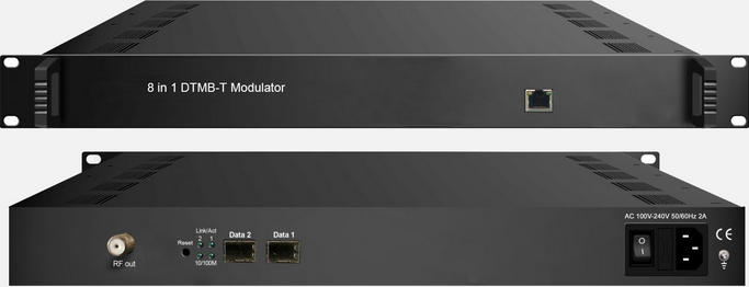 NDS3308M 8路IP復用加擾DTMB調(diào)制器